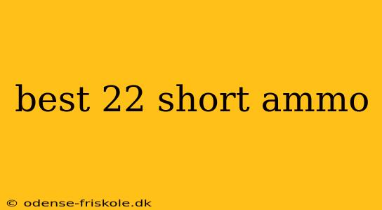 best 22 short ammo