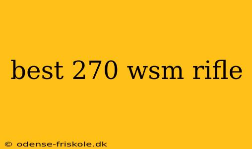 best 270 wsm rifle