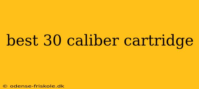 best 30 caliber cartridge