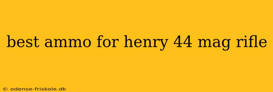 best ammo for henry 44 mag rifle