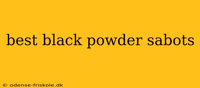 best black powder sabots