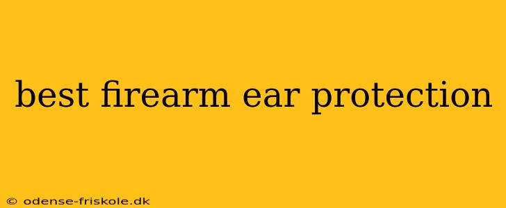 best firearm ear protection