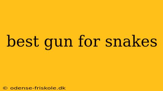 best gun for snakes