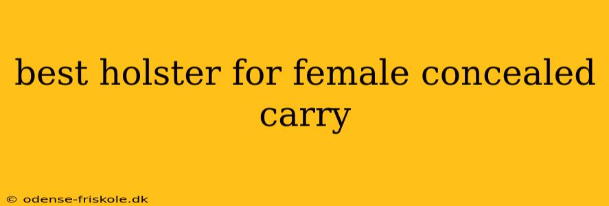 best holster for female concealed carry