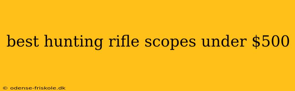 best hunting rifle scopes under $500