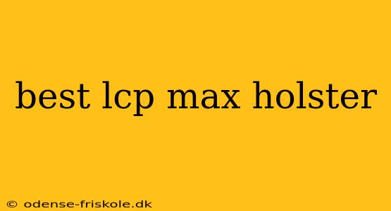 best lcp max holster