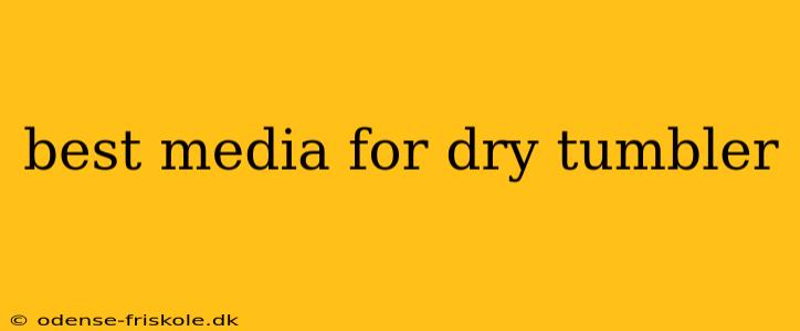 best media for dry tumbler