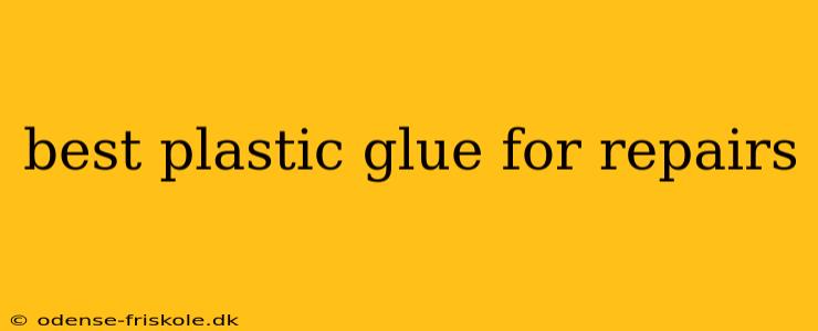 best plastic glue for repairs