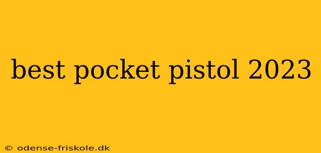 best pocket pistol 2023