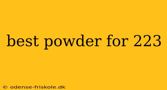 best powder for 223