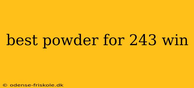 best powder for 243 win