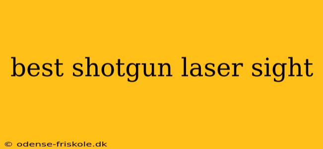 best shotgun laser sight