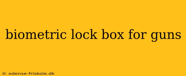 biometric lock box for guns