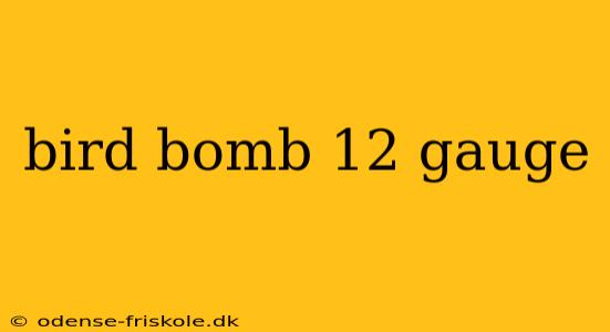 bird bomb 12 gauge