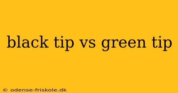 black tip vs green tip