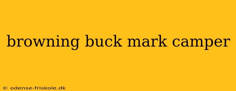 browning buck mark camper