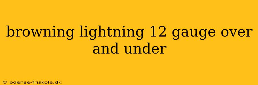 browning lightning 12 gauge over and under