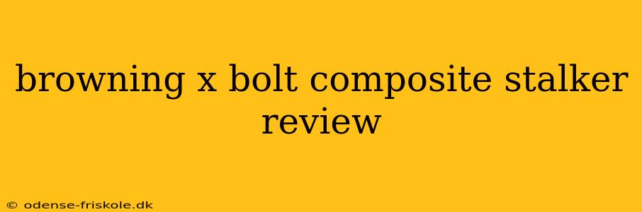 browning x bolt composite stalker review