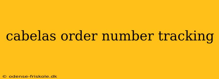 cabelas order number tracking