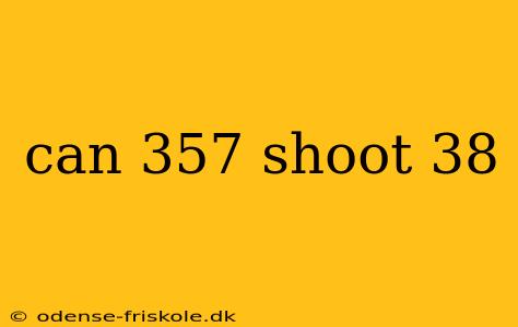 can 357 shoot 38