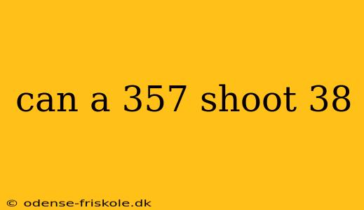 can a 357 shoot 38