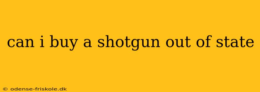 can i buy a shotgun out of state