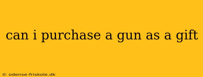 can i purchase a gun as a gift