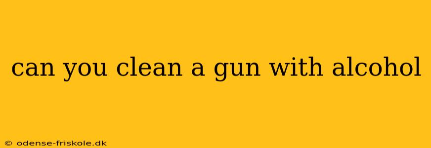 can you clean a gun with alcohol