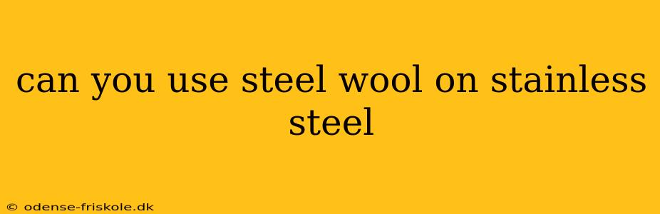 can you use steel wool on stainless steel