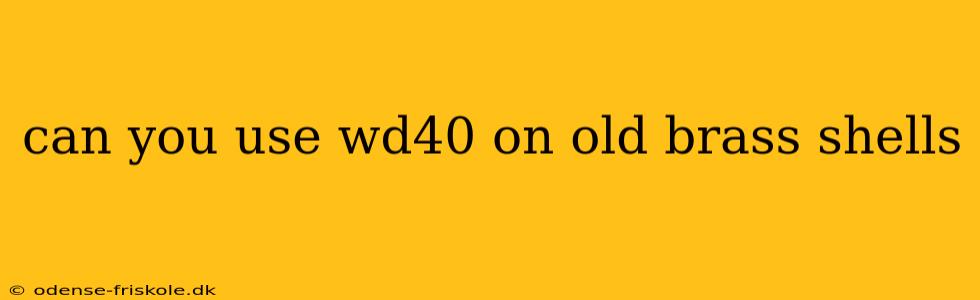 can you use wd40 on old brass shells