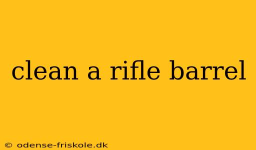 clean a rifle barrel