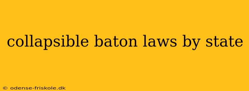 collapsible baton laws by state