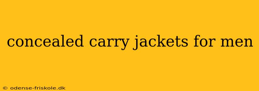 concealed carry jackets for men