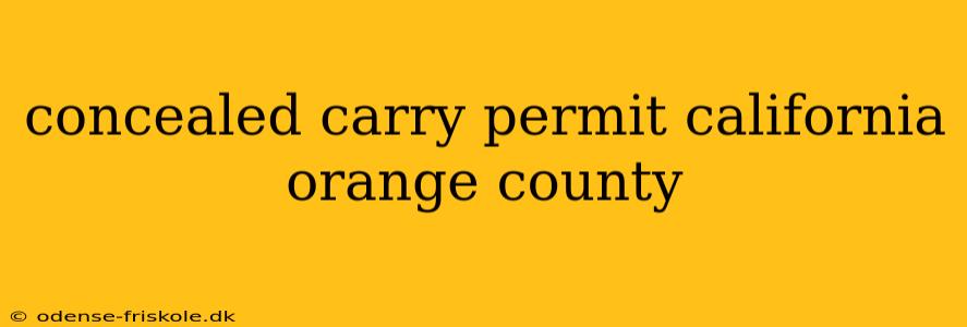 concealed carry permit california orange county