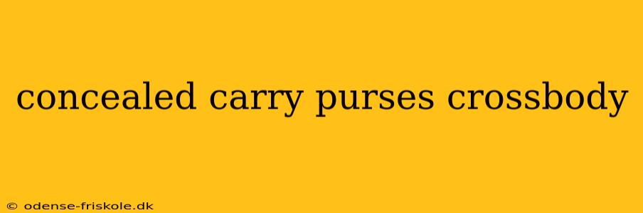 concealed carry purses crossbody