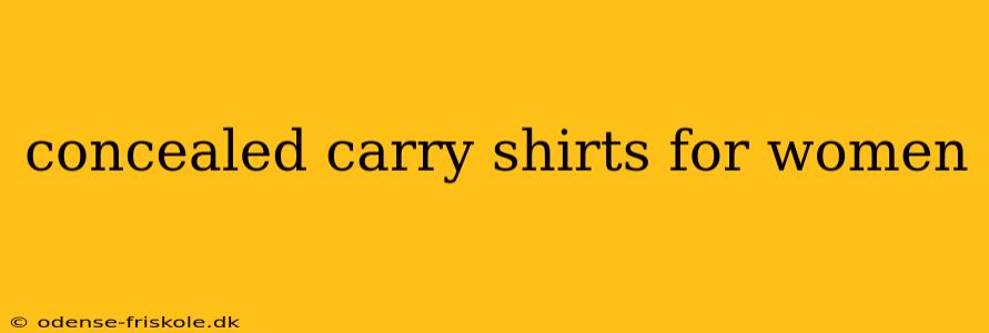 concealed carry shirts for women