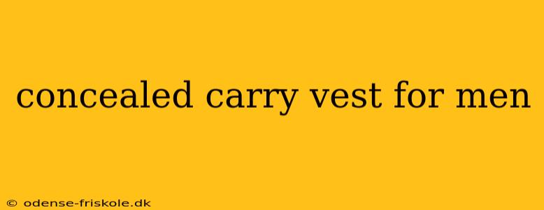 concealed carry vest for men