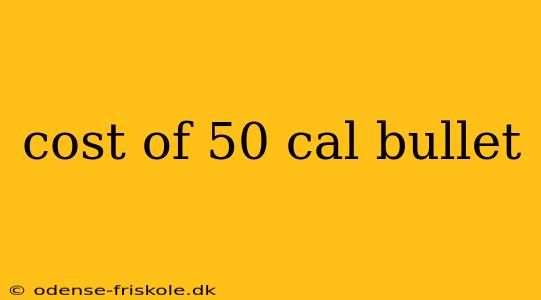 cost of 50 cal bullet