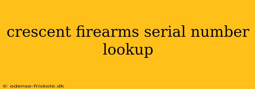 crescent firearms serial number lookup