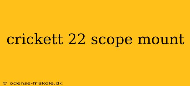 crickett 22 scope mount