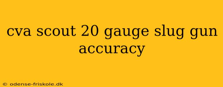 cva scout 20 gauge slug gun accuracy