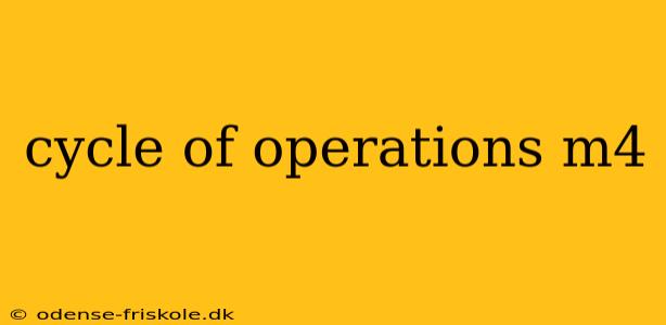 cycle of operations m4