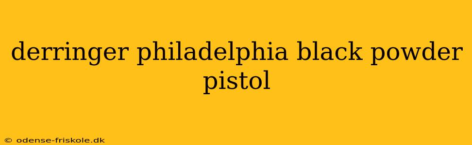 derringer philadelphia black powder pistol