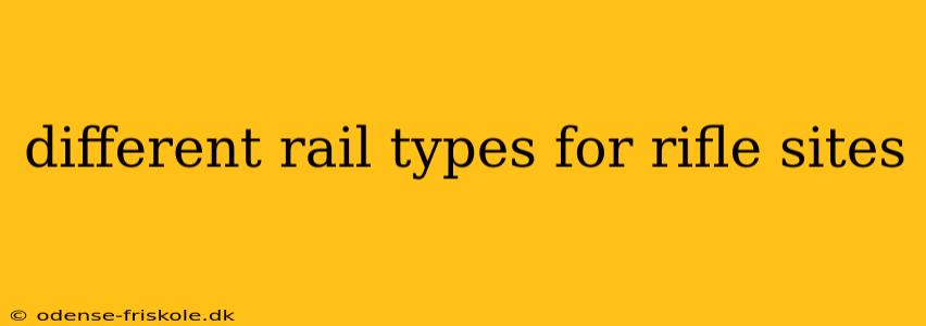 different rail types for rifle sites