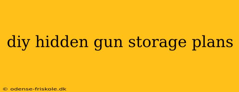 diy hidden gun storage plans