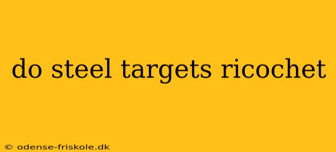 do steel targets ricochet