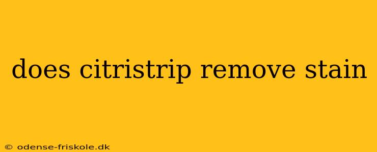 does citristrip remove stain