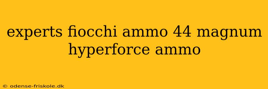 experts fiocchi ammo 44 magnum hyperforce ammo