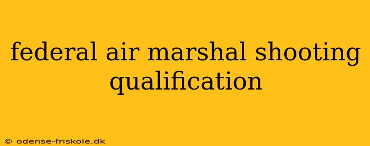 federal air marshal shooting qualification