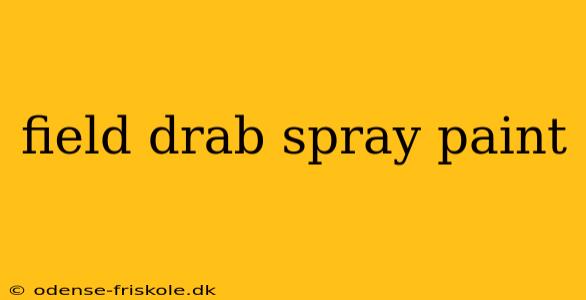 field drab spray paint